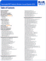Icon of Nontraded REIT Industry Review Q2 2016 - TOC Final