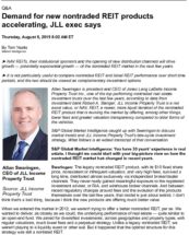 Icon of Demand For New Nontraded REIT Products Accelerating JLL Exec Says